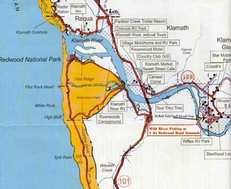 Maps - Wild River Fishing - Klamath River, California Salmon and